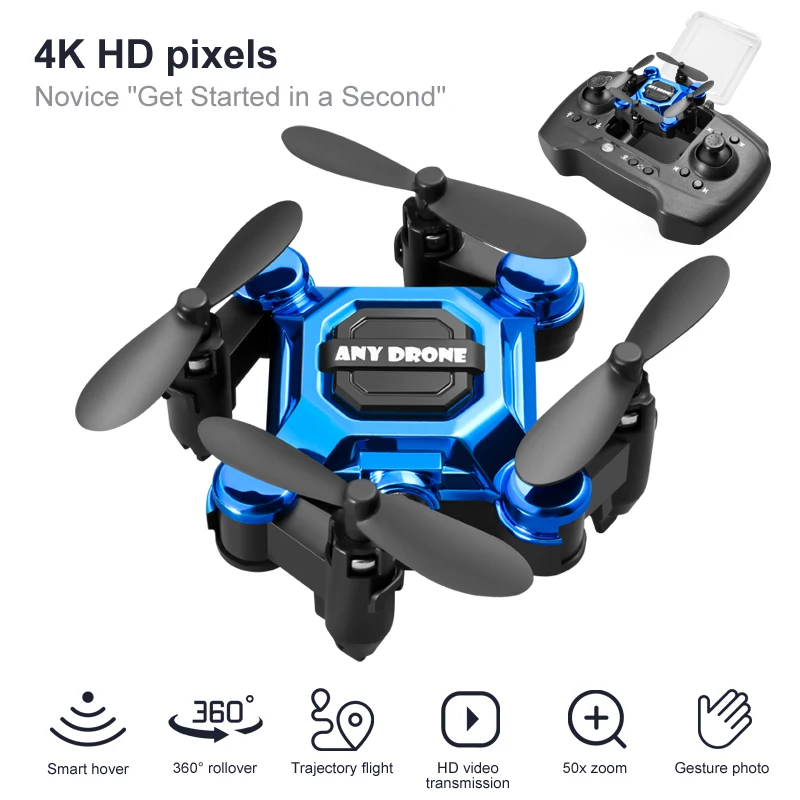 4K камера HD RC Дрон Складной  – обзор и цена Drone Remote Controller Lanyard