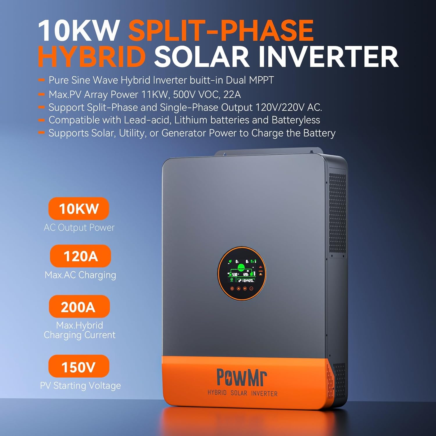 Инвертор PowMr 16 кВт/10 кВт,  – обзор и цена Drone Solar Charger