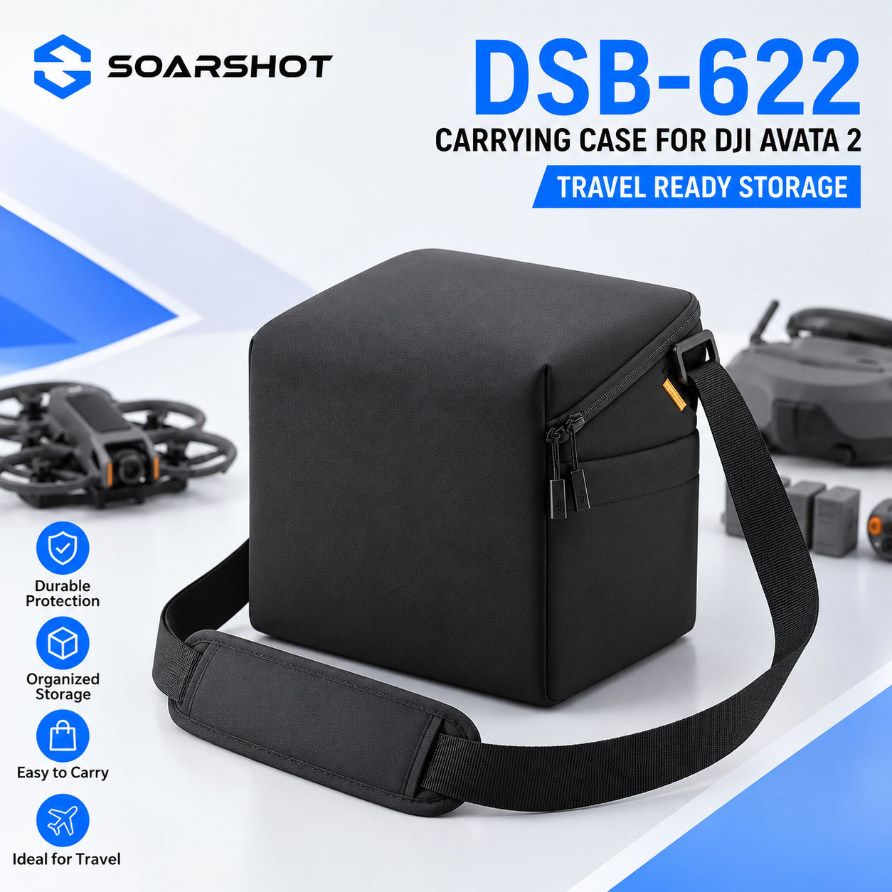 Чехол SOARSHOT для очков DJI A – обзор и цена Drone Backpack